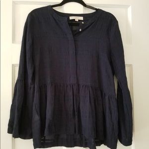 LOFT Navy Blouse